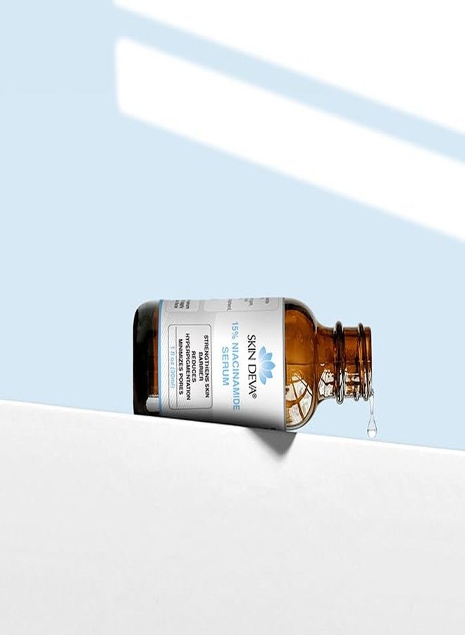 Skin Deva Niacinamide Serum + Zinc – Vitamin B3 Facial Serum for Pore Appearance Refining, Oil Balance & Brighter-Looking Skin – Hydrating Face Serum for Acne-Prone & Uneven Skin Tone - Image 5